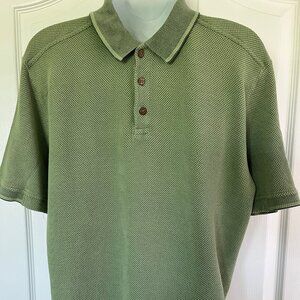 Tommy Bahama Waffle Weave Pattern Polo - Size Large